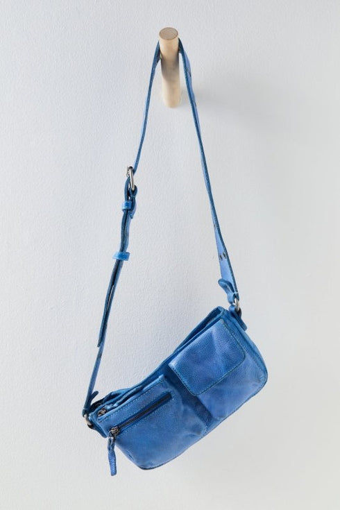 Wade Leather Sling - Free People - Iridescent Blue